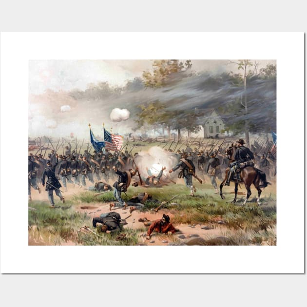 Battle of Antietam - Civil War Wall Art by warishellstore